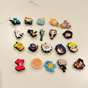 Assorted Cartoon Character Shoe Charms - Multi Color Kids Toy Accessories(20 pc)